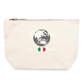Bibione Italie Streetwear Souvenir de voyage - Pochette zippée en toile 22 x 23 cm - blanc naturel - Devant