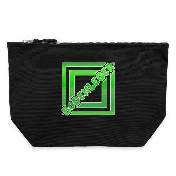 Flooring installer as a vocation - Canvas Zip Pouch 22 x 23 cm - black - Front