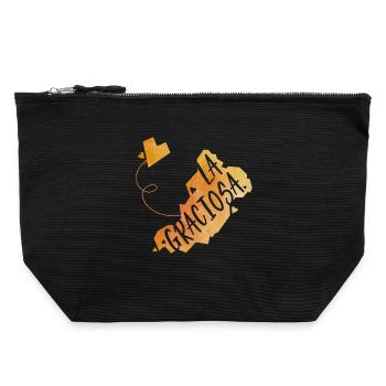 La Graciosa - Canvas Zip Pouch 22 x 23 cm - black - Front