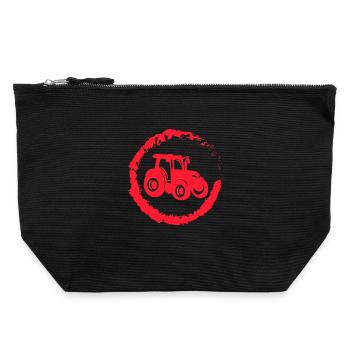 Véhicule à moteur Pays Aérodrome Farm Tractor - Pochette zippée en toile 22 x 23 cm - noir - Devant