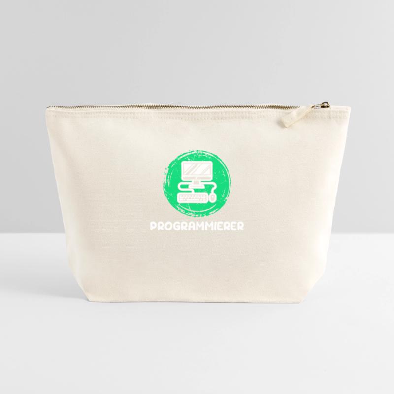 Computerfreak Skripting Developer Programmierer Canvas Reißverschluss-Täschchen (22 x 23 cm)