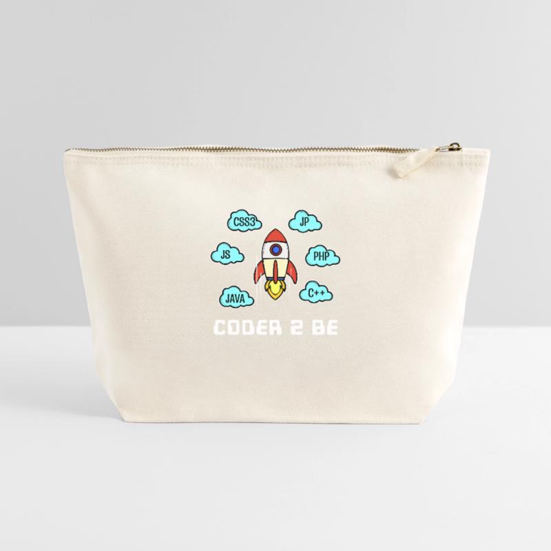 Déclaration du développeur Css Php Java C++ Programmeur Pochette zippée en toile 22 x 23 cm