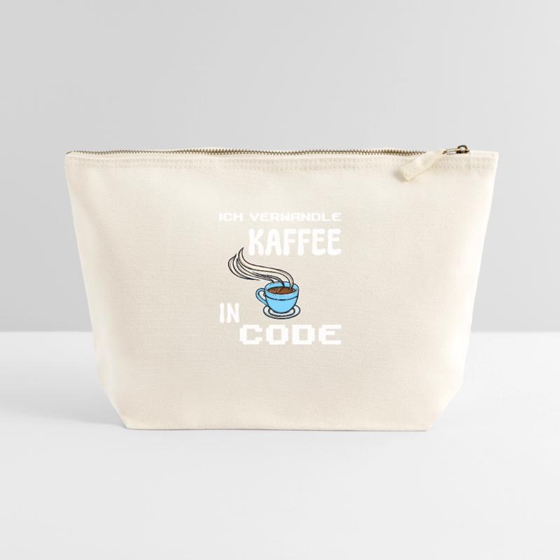 Développeur Computergeek Statement Codage Scripting Pochette zippée en toile 22 x 23 cm