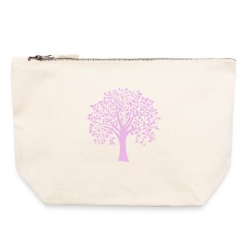 Icon Purple Jumbo Tree Print Silhouette - Canvas Zip Pouch 22 x 23 cm - nature - Front