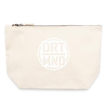 DRTMND, T-shirt de la région Ruhr Dortmund Street Art - Pochette zippée en toile 22 x 23 cm - blanc naturel - Devant