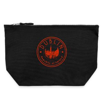 Dublin Republic of Ireland - Pochette zippée en toile 22 x 23 cm - noir - Devant
