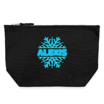 Geschenk für Alexis - Canvas Reißverschluss-Täschchen (22 x 23 cm) - Schwarz - Vorne
