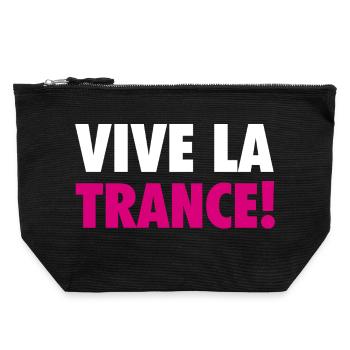 Vive La Trance! (pink) - Canvas Zip Pouch 22 x 23 cm - black - Front