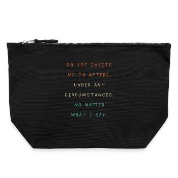 Techno House, Electro Festival, Hardstyle, EDM - Pochette zippée en toile 22 x 23 cm - noir - Devant