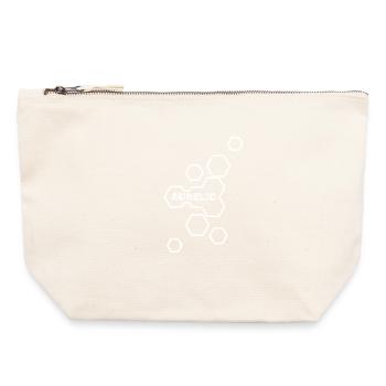 Aurelio as a name - Canvas Zip Pouch 22 x 23 cm - nature - Front