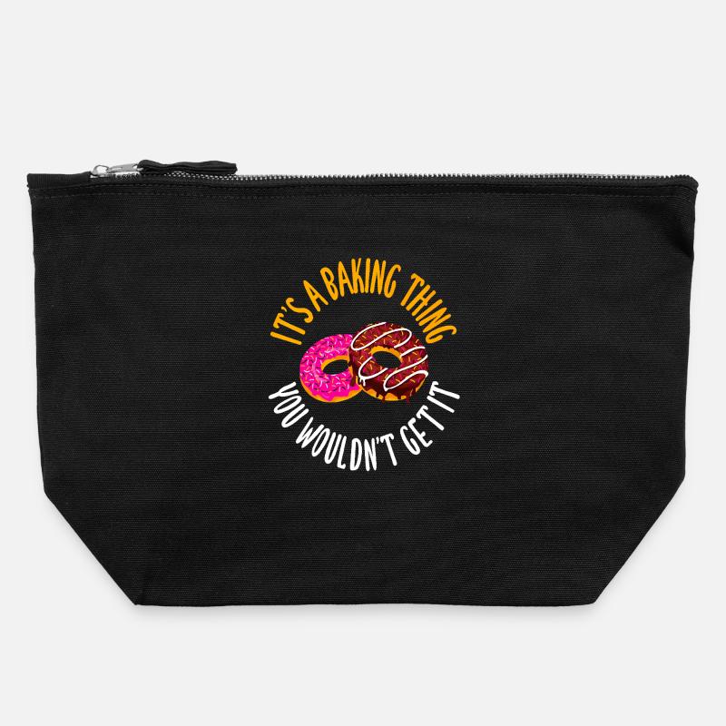 It's a baking thing you don't get, it - Canvas Zip Pouch 22 x 23 cm - black