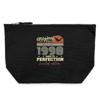 November 1998 Anniversary 1998 November 1998 - Canvas Zip Pouch 22 x 23 cm - black - Front
