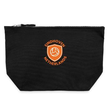 Eindhoven Volleysköld - Canvas Reißverschluss-Täschchen (22 x 23 cm) - Schwarz - Vorne