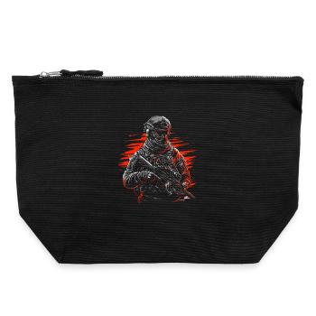 Forces spéciales - Pochette zippée en toile 22 x 23 cm - noir - Devant