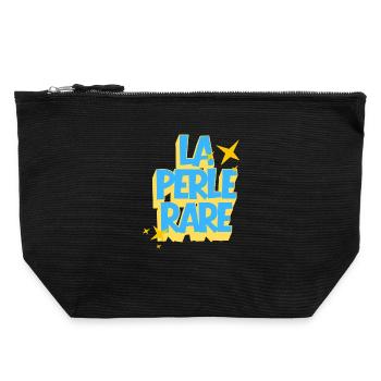 The Rare Pearl, Positive Quote - Canvas Zip Pouch 22 x 23 cm - black - Front