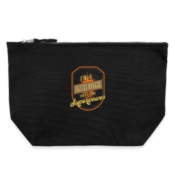 Logistics Manager - Canvas Zip Pouch 22 x 23 cm - black - Front