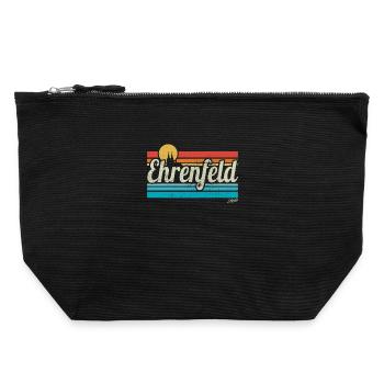 Ehrenfeld Veedel Cologne Quarter Retro Vintage Surfer - Canvas Zip Pouch 22 x 23 cm - black - Front