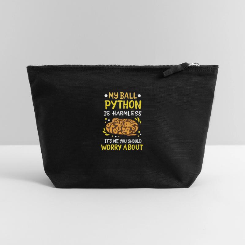 Ball Python Canvas Zip Pouch 22 x 23 cm