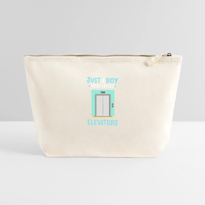 Elevator Elevator Technician Elevator Mechanics Canvas Zip Pouch 22 x 23 cm