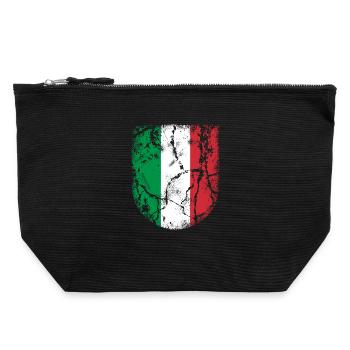 Italie Pavillon - Pochette zippée en toile 22 x 23 cm - noir - Devant