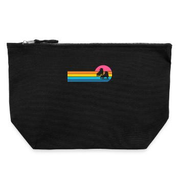 Skate - Canvas Zip Pouch 22 x 23 cm - black - Front