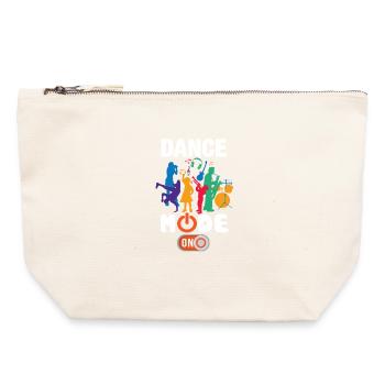 Funny Dance Mode On - Canvas Zip Pouch 22 x 23 cm - nature - Front