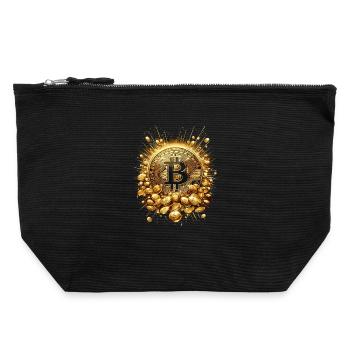 Explosion de Bitcoin Crypto Enthousiastes - Pochette zippée en toile 22 x 23 cm - noir - Devant