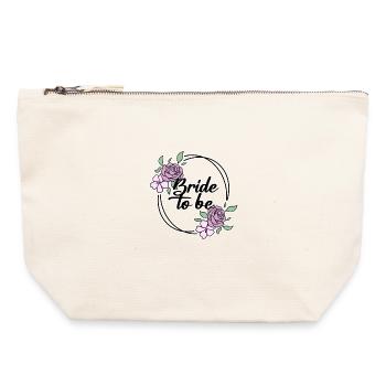 Bridal Wedding Dress - Canvas Zip Pouch 22 x 23 cm - nature - Front