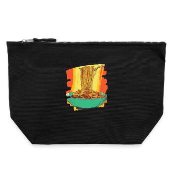 Spaghetti Bolognese - Canvas Zip Pouch 22 x 23 cm - black - Front
