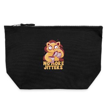 Coffee withdrawal decaffeinated ex-coffee drinker - Canvas Zip Pouch 22 x 23 cm - black - Front