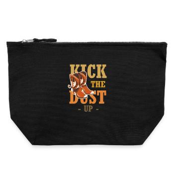 Staub auf den Stiefeln – Western Boot - Canvas Reißverschluss-Täschchen (22 x 23 cm) - Schwarz - Vorne