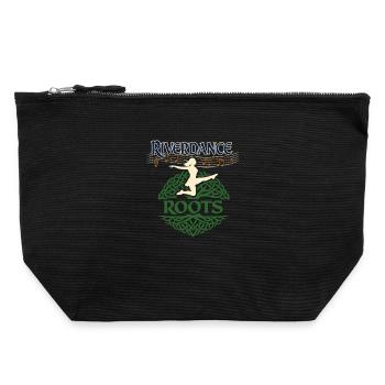 Danse irlandaise Éventeur celtique de danse - Pochette zippée en toile 22 x 23 cm - noir - Devant