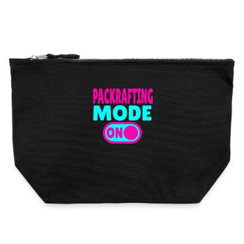 Mode Packrafting ACTIVÉ – Aventure sur terre et sur l’eau - Pochette zippée en toile 22 x 23 cm - noir - Devant