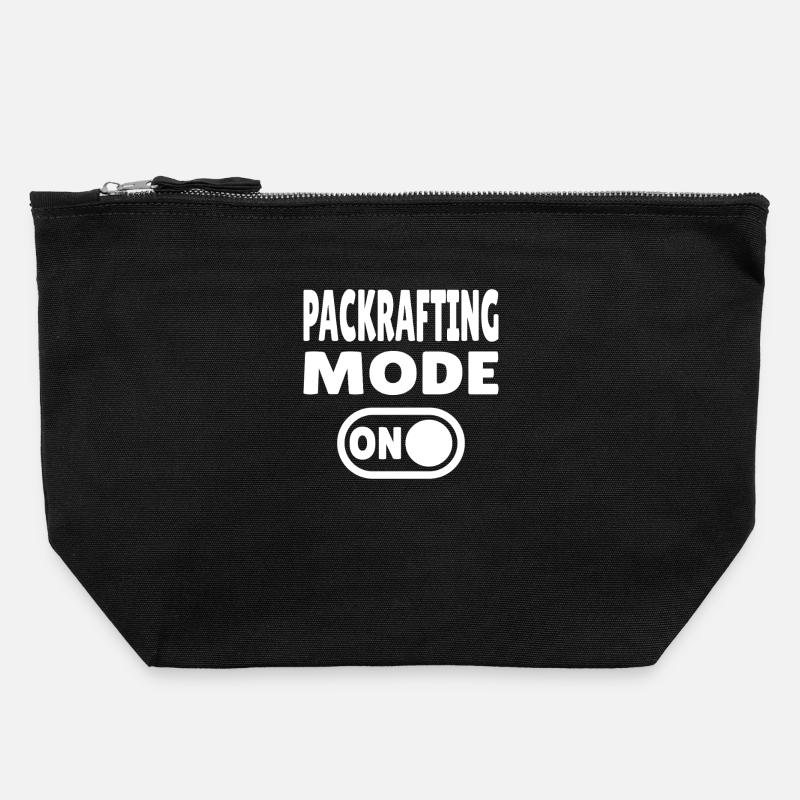 Mode Packrafting ACTIVÉ – Aventure sur terre et sur l’eau - Pochette zippée en toile 22 x 23 cm - noir
