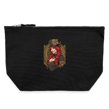 Femmes Steampunk Magnifiques Steampunk - Pochette zippée en toile 22 x 23 cm - noir - Devant