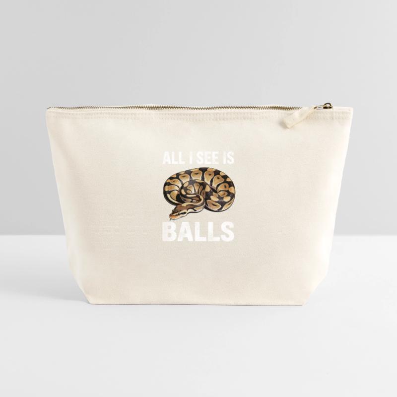 Python roi Serpents Amateurs de terrarium Python Pochette zippée en toile 22 x 23 cm