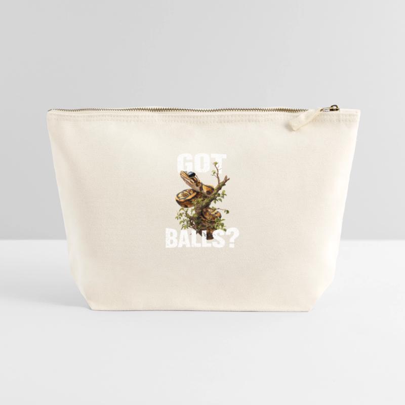 King Python Snakes Lover Terrarium Python Canvas Zip Pouch 22 x 23 cm