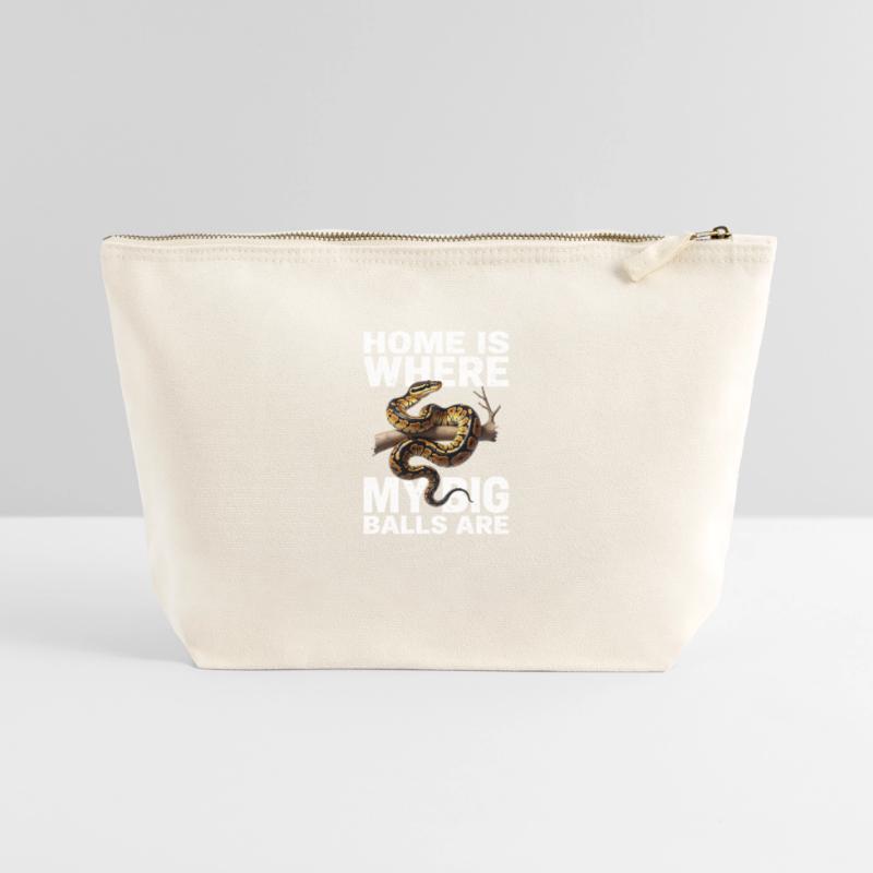 Python roi Serpents Amateurs de terrarium Python Pochette zippée en toile 22 x 23 cm