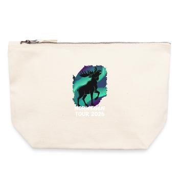 Norway Tour 2026 Moose - Canvas Zip Pouch 22 x 23 cm - nature - Front