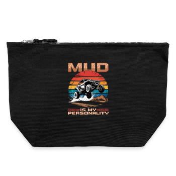 UTV Off Road 4 Wheeler Side by side - Canvas Reißverschluss-Täschchen (22 x 23 cm) - Schwarz - Vorne