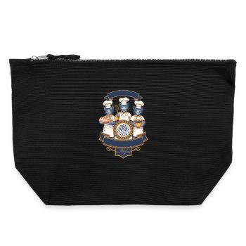Sourdough Bread Baking Baker Miau Local Sourdough - Canvas Zip Pouch 22 x 23 cm - black - Front