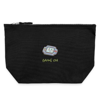 Kawaii Gaming - Sweet fun! - Canvas Zip Pouch 22 x 23 cm - black - Front