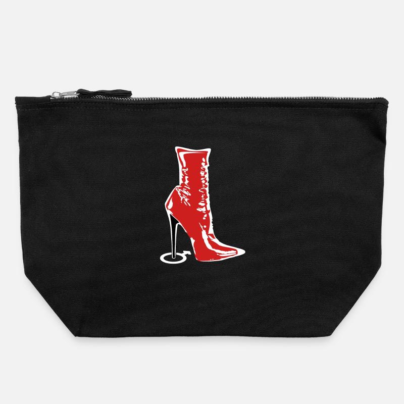 Bottes de Maîtresse - Pochette zippée en toile 22 x 23 cm - noir