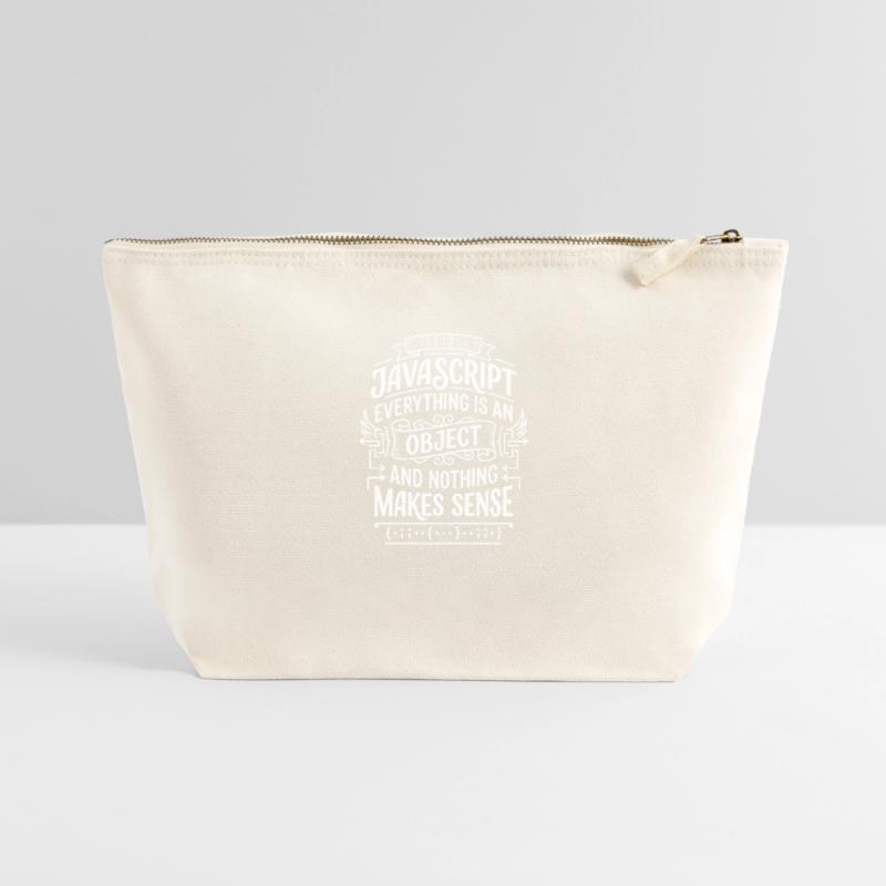 JavaScript: Everything is an object Canvas Zip Pouch 22 x 23 cm