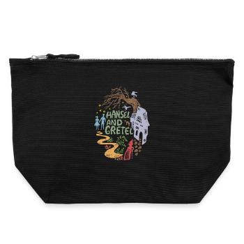 Hansel and Gretel Witch House Vintage - Canvas Zip Pouch 22 x 23 cm - black - Front