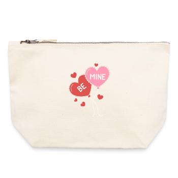 Be Mine - message of love - Canvas Zip Pouch 22 x 23 cm - nature - Front