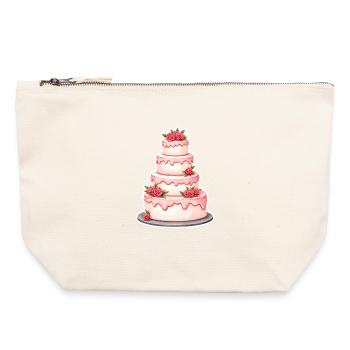 Cake Wedding - Canvas Zip Pouch 22 x 23 cm - nature - Front