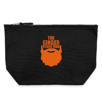 Ginger beard man - Canvas Zip Pouch 22 x 23 cm - black - Front