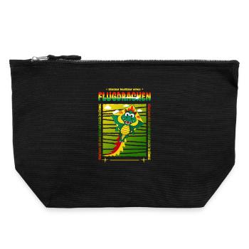 Propriétaire de cerf-volant - Pochette zippée en toile 22 x 23 cm - noir - Devant