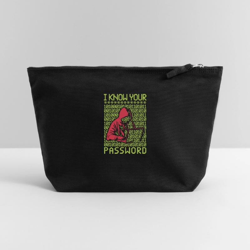 Hacker Hacking Programmer Linux Password Hacker Canvas Zip Pouch 22 x 23 cm